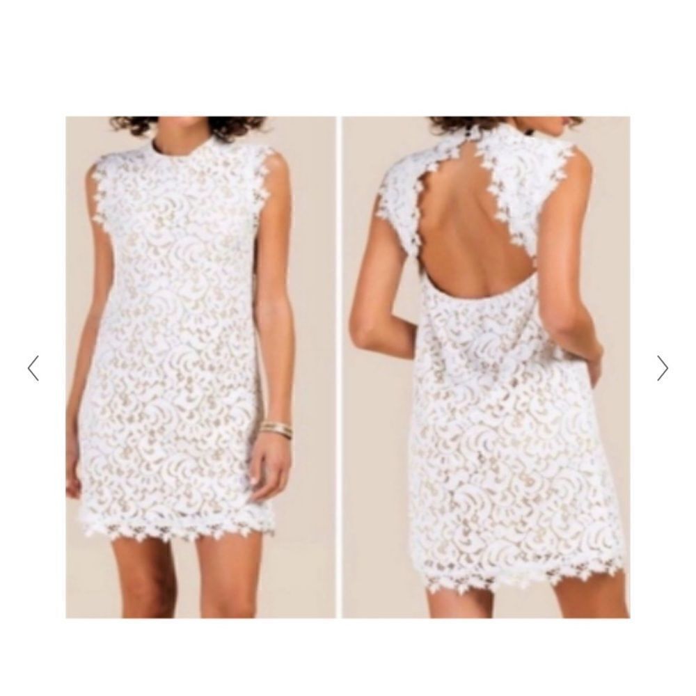 Francesca's Serafina Lace Cut Out Mini Dress Size Medium